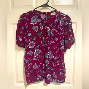 Loft too, size medium, purple flora